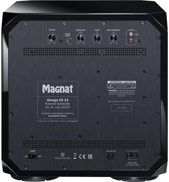 Magnat OMEGA CS 12 Siyah Subwoofer