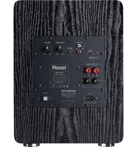 Magnat Alpha RS 8 Siyah Subwoofer